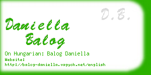 daniella balog business card